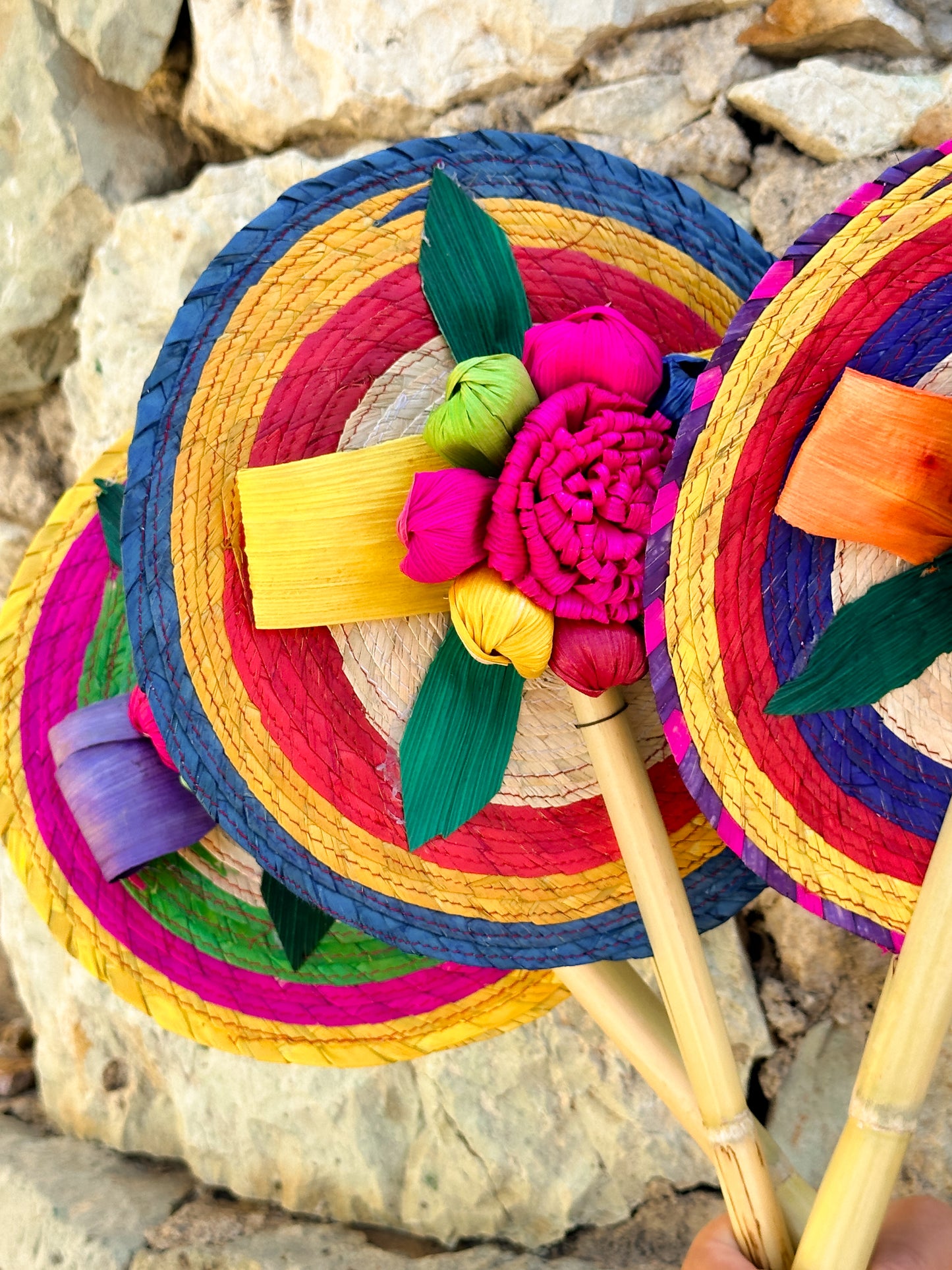 Mexican Colorful Hand Fan