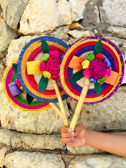 Mexican Colorful Hand Fan