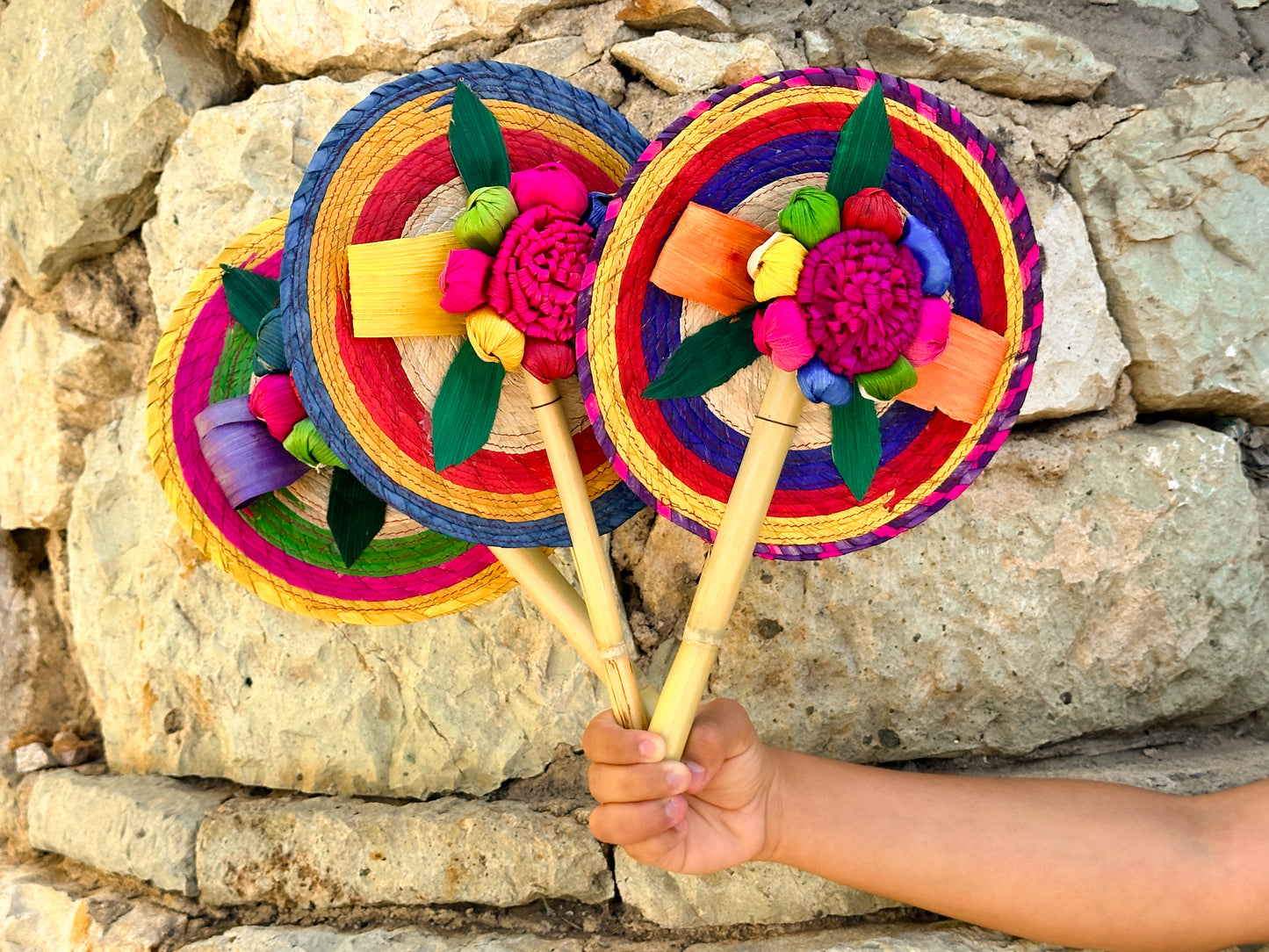 Mexican Colorful Hand Fan