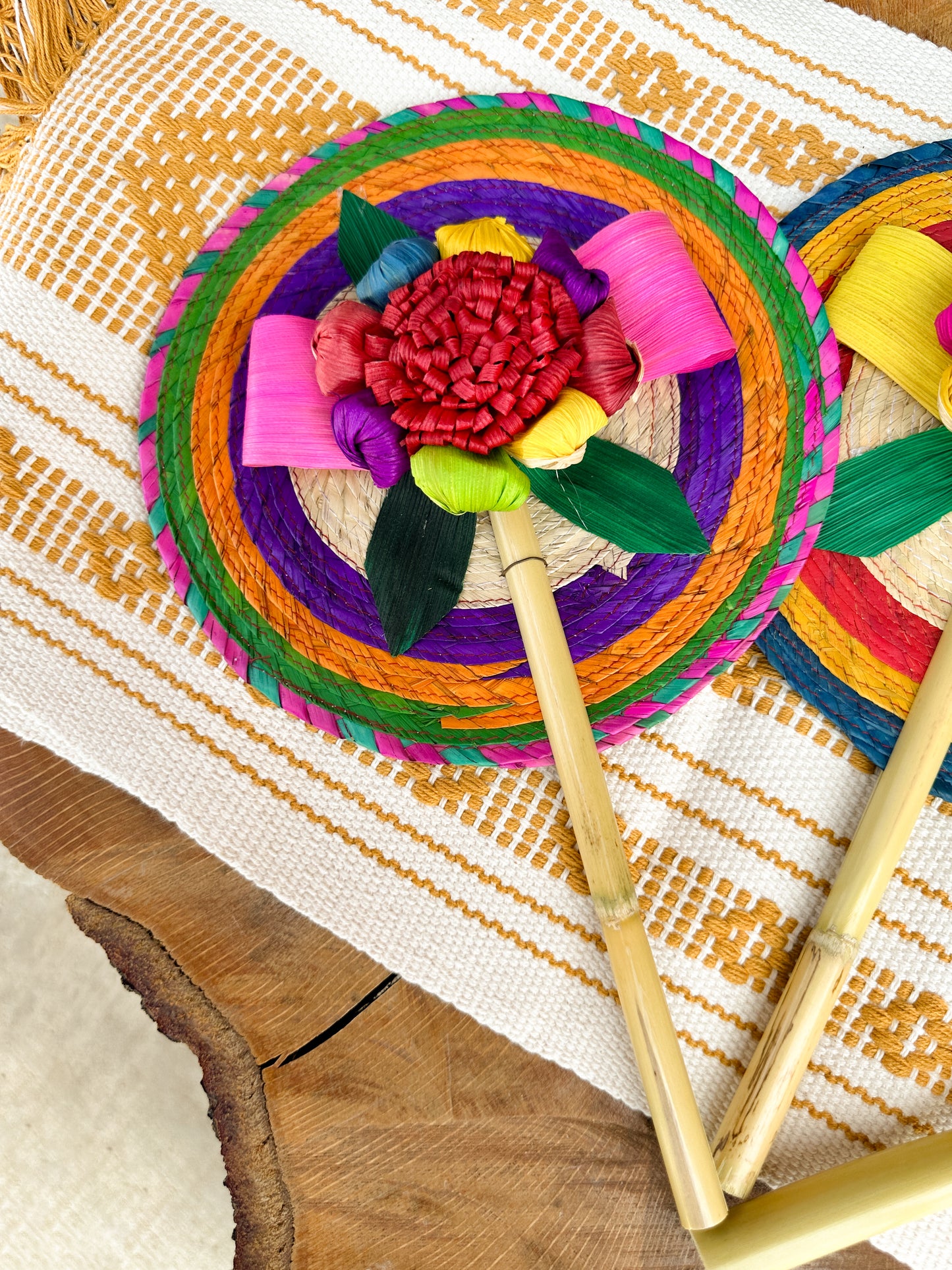 Mexican Colorful Hand Fan