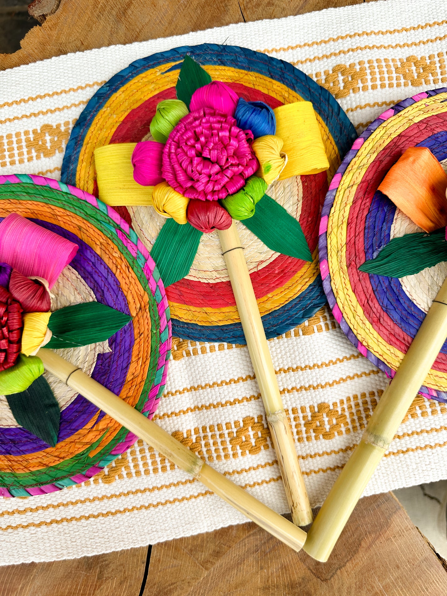 Mexican Colorful Hand Fan