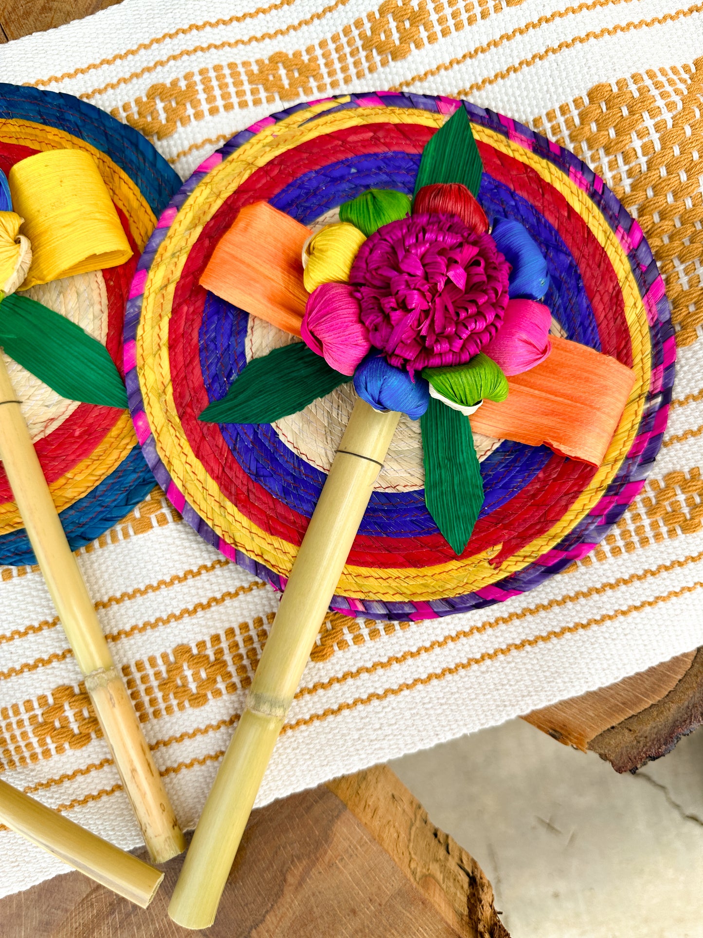 Mexican Colorful Hand Fan