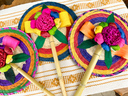 Mexican Colorful Hand Fan