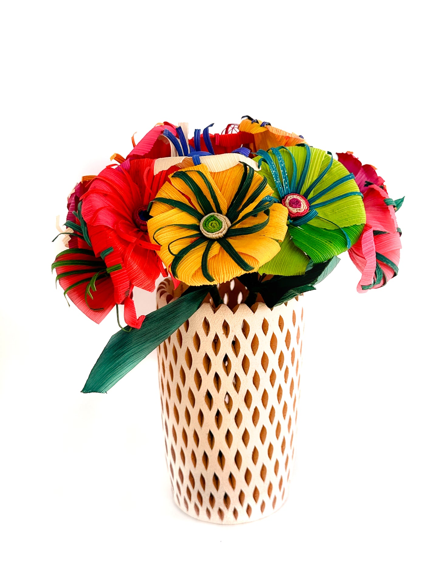 Handmade Corn Husk Flower Bouquet