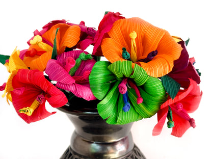 Handmade Corn Husk Flower Bouquet