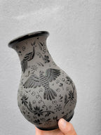 PRE-ORDER Black Otomi Flower Vase (SHIPS IN APPROX. 6-12 WEEKS)