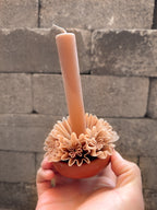 Leslie Small Beeswax Candle