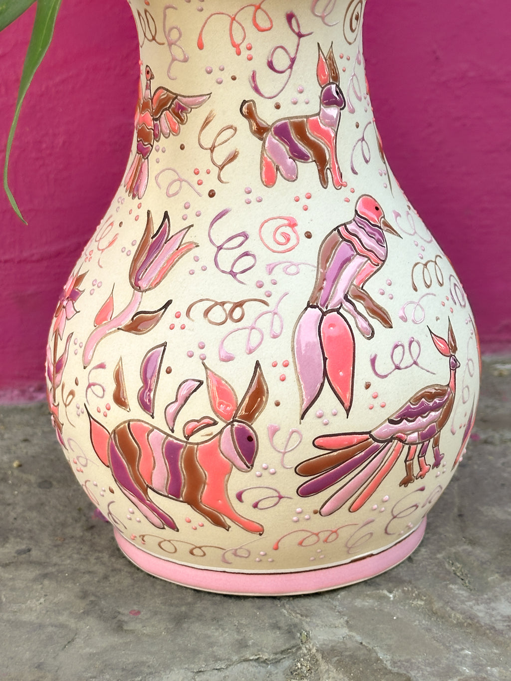 PRE-ORDER Otomi Flower Vase (SHIPS IN APPROX. 6- 12 WEEKS)