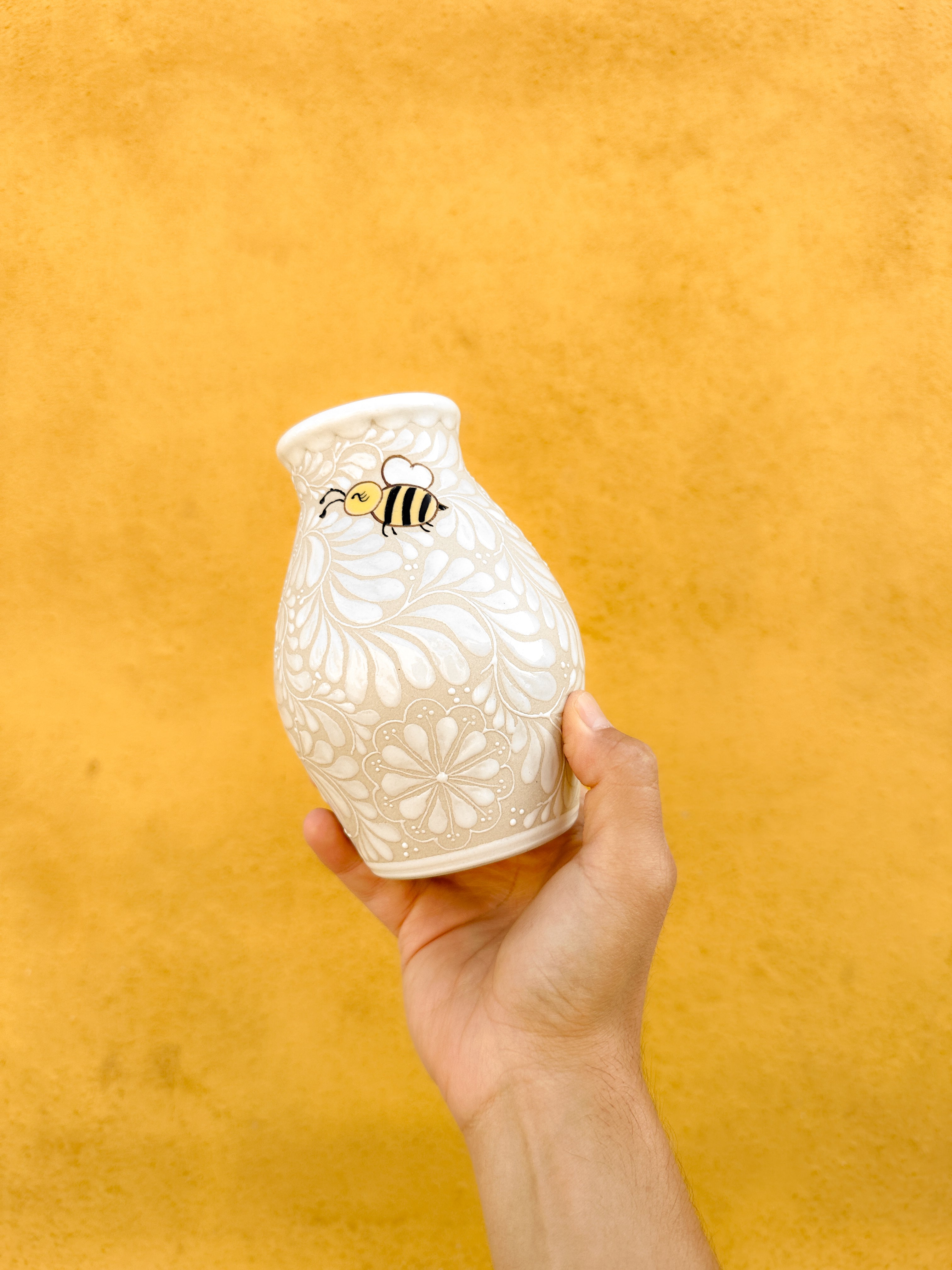 PRE-ORDER Bees Small Flower Vase (SHIPS IN APPROX. 6-12 WEEKS)