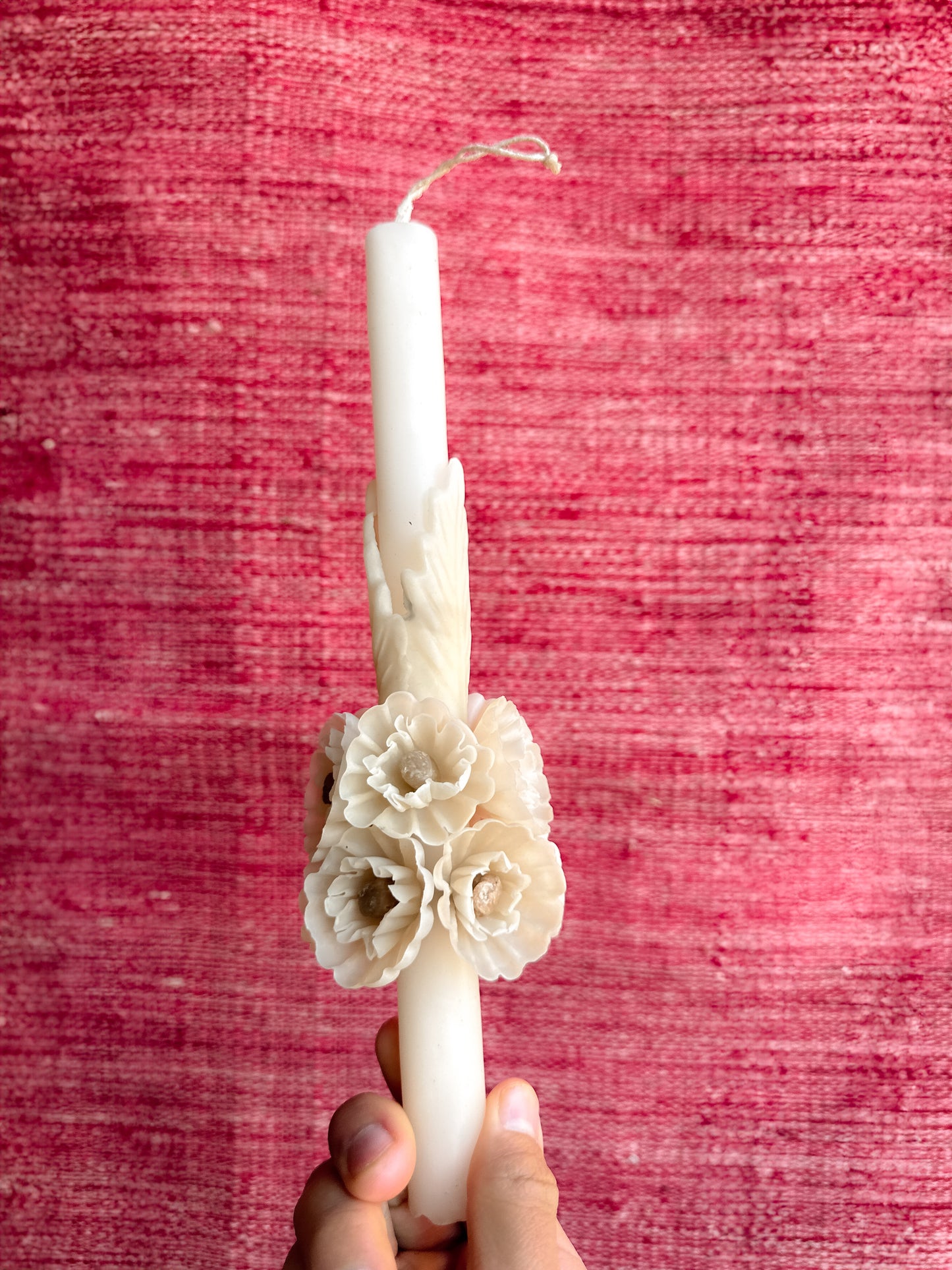 Luz Beeswax Taper Candle