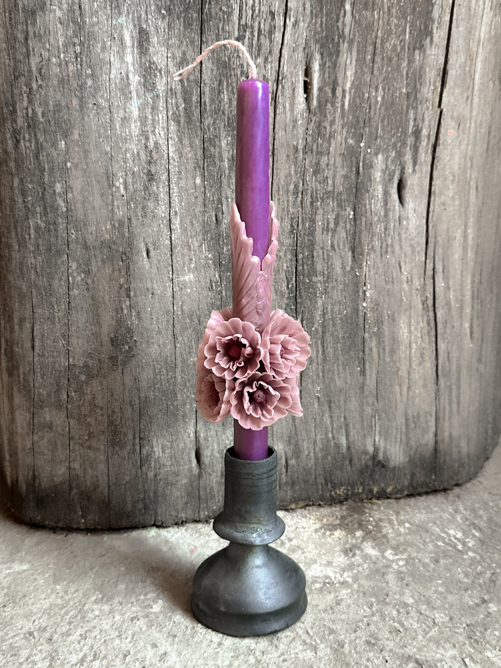 Luz Beeswax Taper Candle