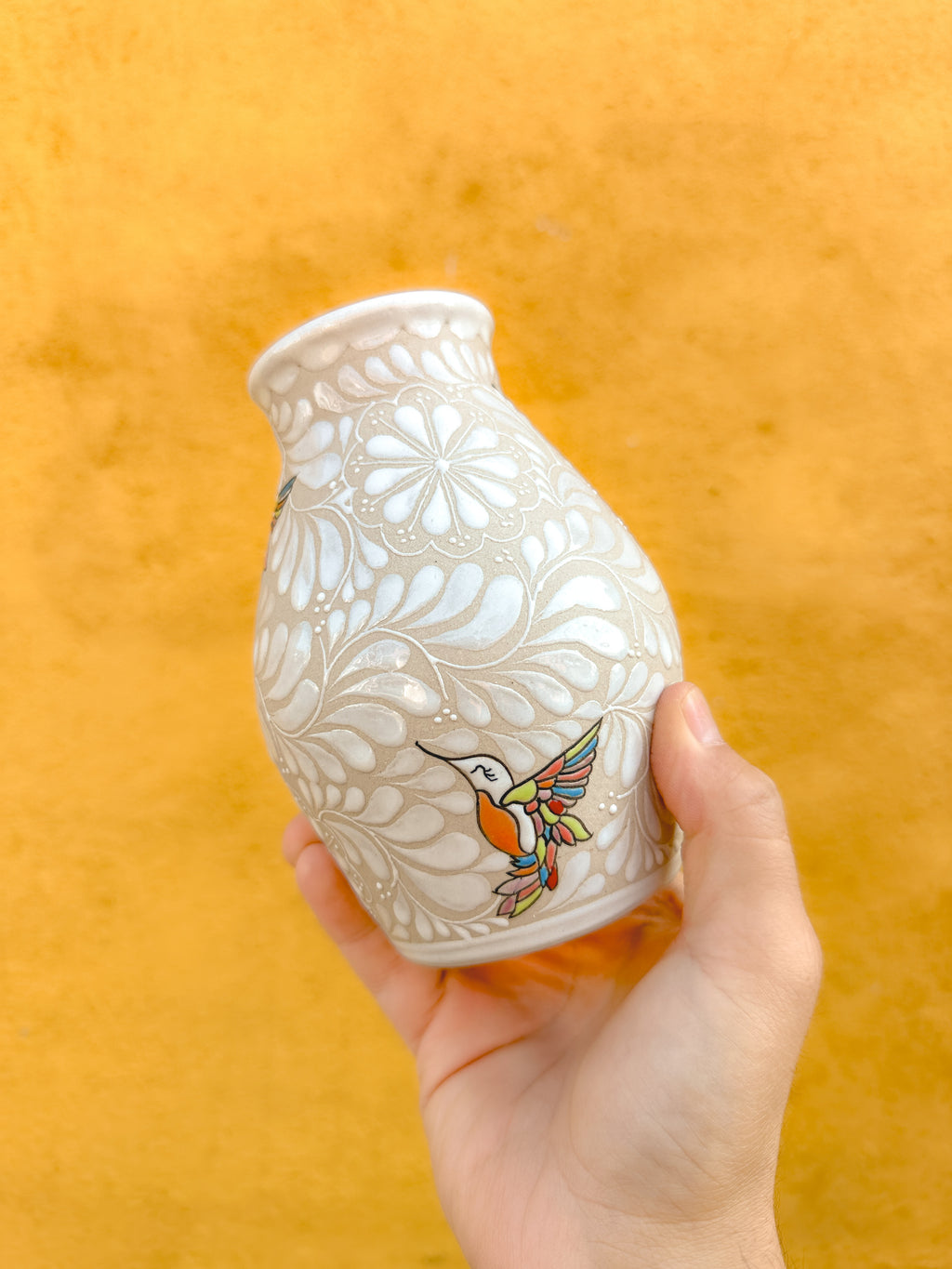 PRE-ORDER Hummingbirds Small Flower Vase (SHIPS IN APPROX. 6-12 WEEKS)