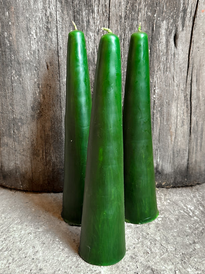 Set of 3 Beeswax Taper Candles