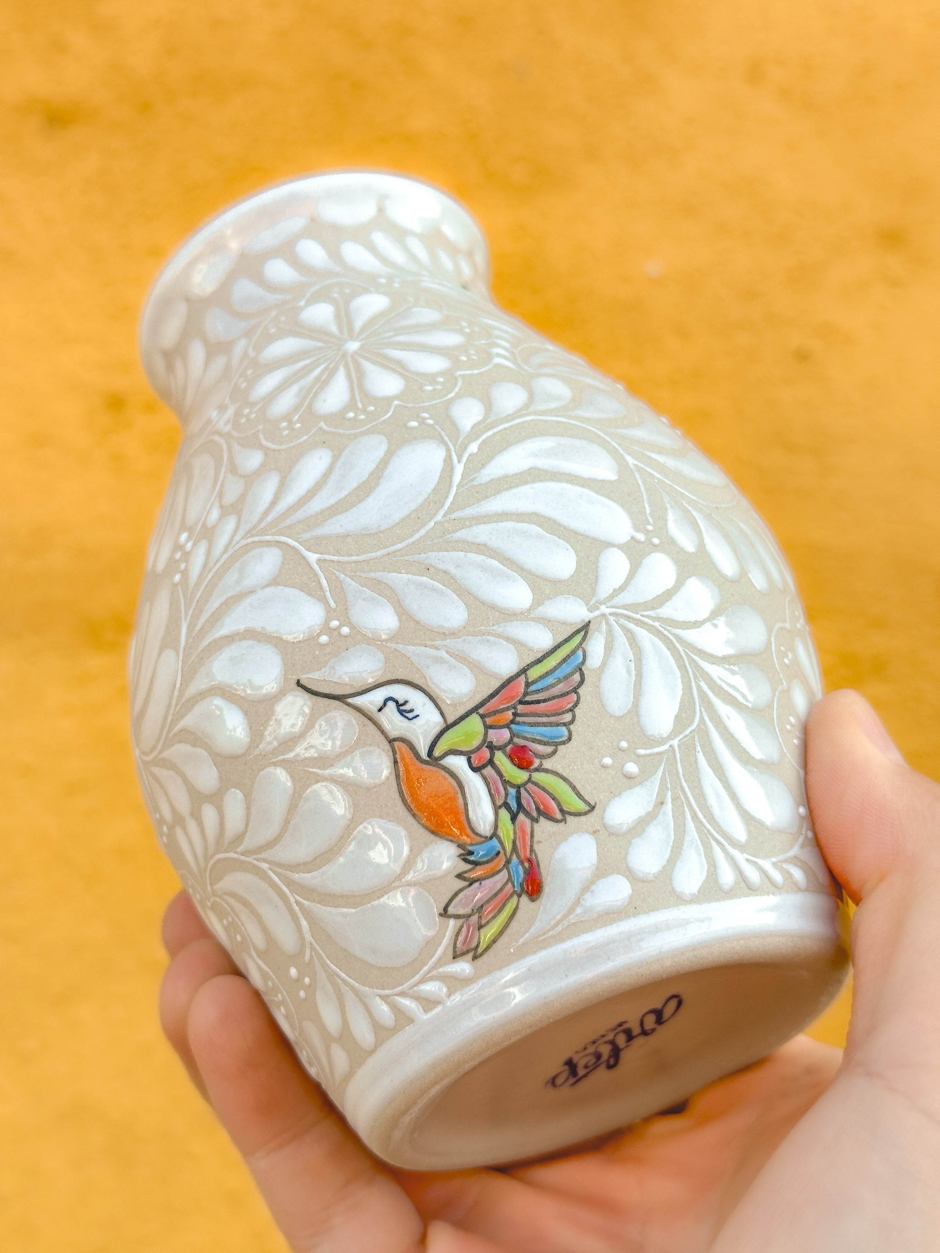 PRE-ORDER Hummingbirds Small Flower Vase (SHIPS IN APPROX. 6-12 WEEKS)