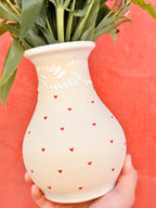 PRE-ORDER Hearts Flower Vase (SHIPS IN APPROX. 6-12 WEEKS)