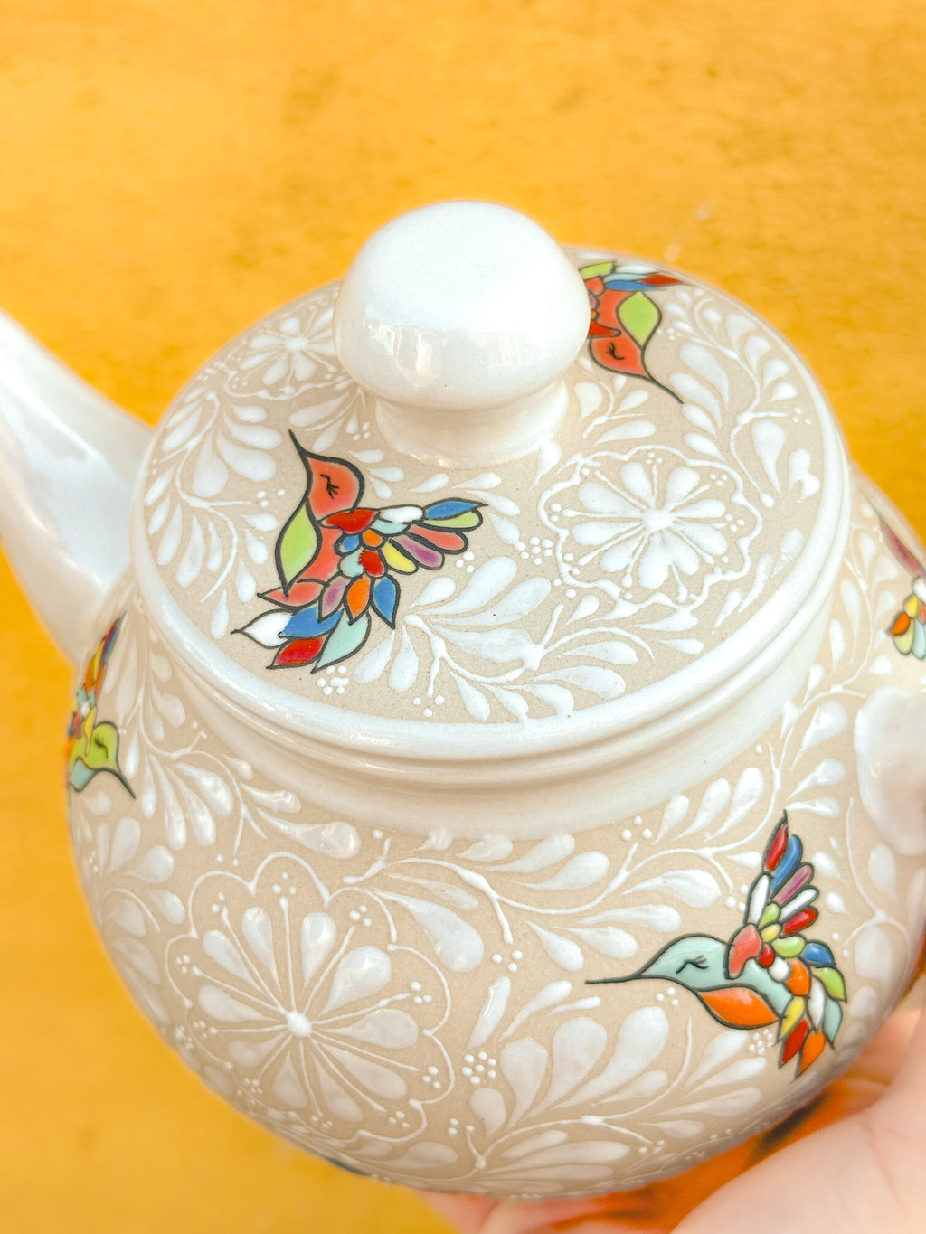PRE-ORDER Hummingbirds Tea Pot (SHIPS IN APPROX. 6-12 WEEKS)