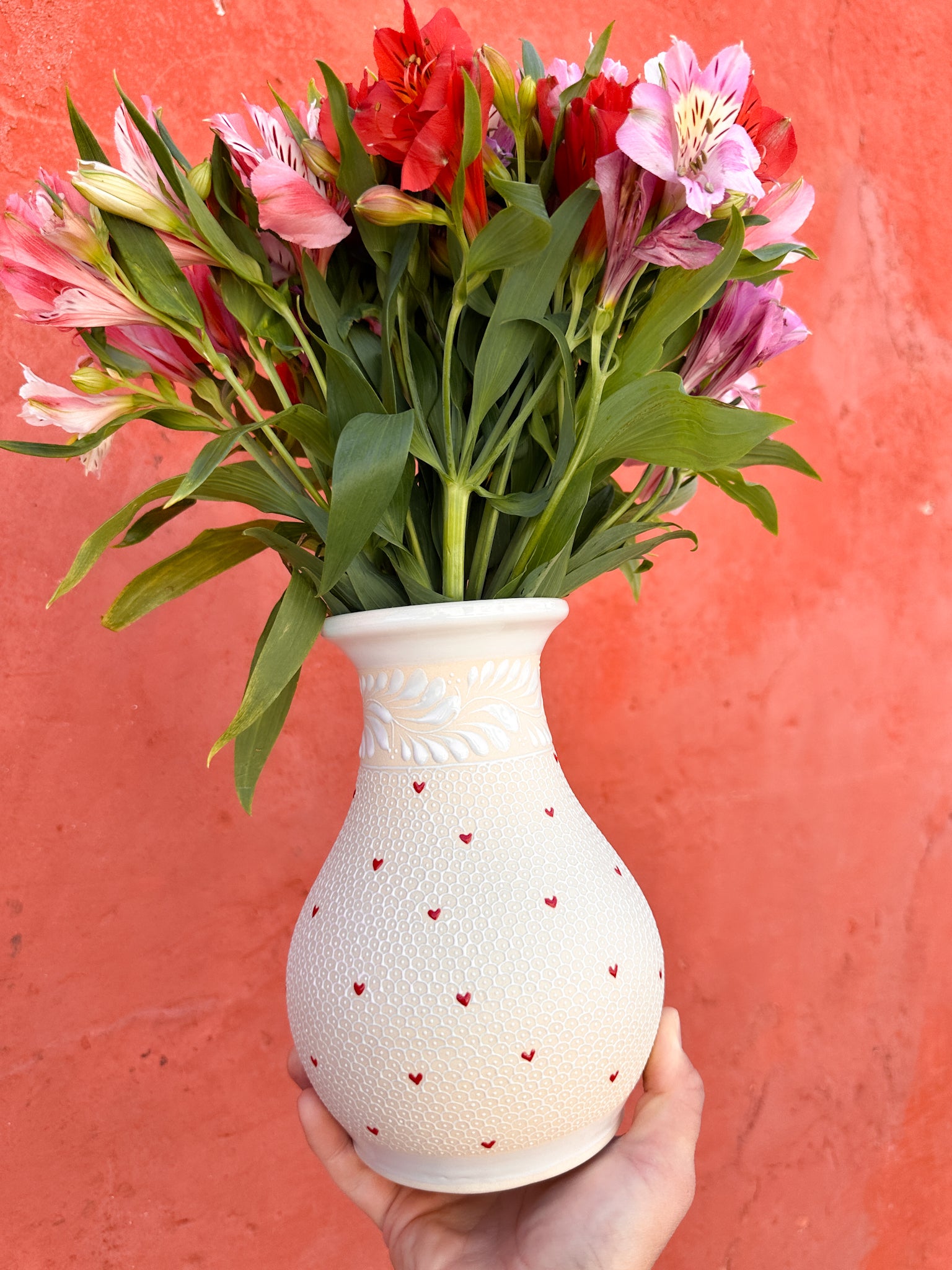 PRE-ORDER Hearts Flower Vase (SHIPS IN APPROX. 6-12 WEEKS)