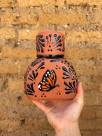 PRE-ORDER Brown Butterfly Monarch Tequilero Decanter (SHIPS IN APPROX. 6-12 WEEKS)