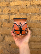 PRE-ORDER Brown Butterfly Monarch Jarrito Mug (SHIPS IN APPROX. 6-12 WEEKS)