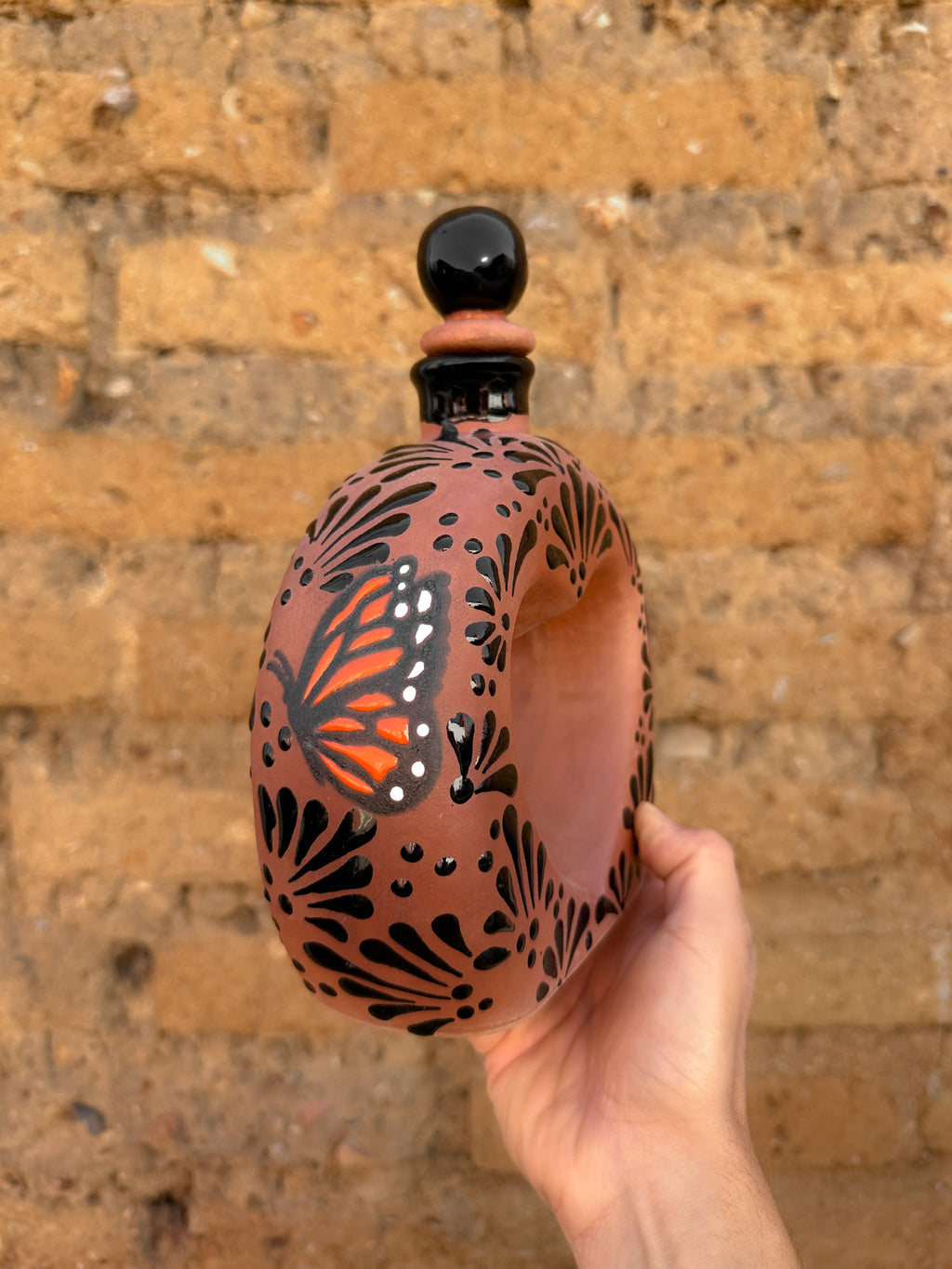 PRE-ORDER Brown Butterfly Monarch Liquor Decanter (SHIPS IN APPROX. 6-12 WEEKS)