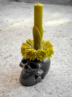 Adela Skull Beeswax Candle