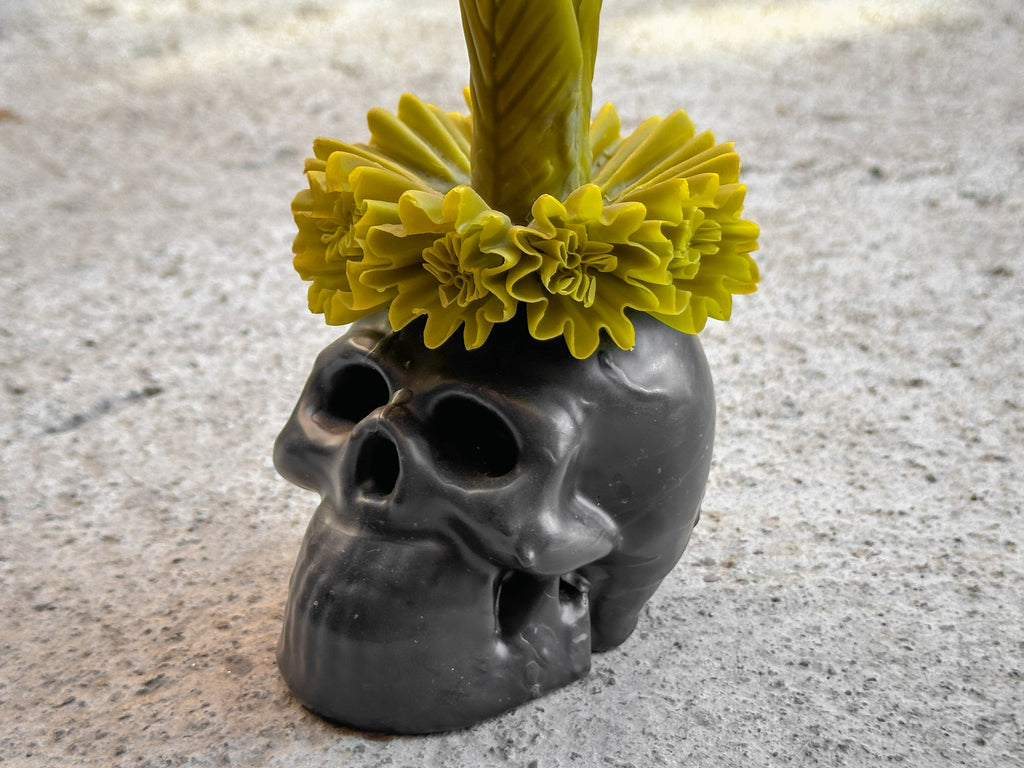 Adela Skull Beeswax Candle