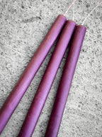 Set of 3 Beeswax Taper Candles