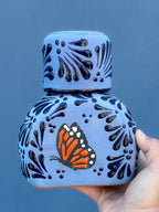 PRE-ORDER Blue Butterfly Monarch Tequilero Decanter (SHIPS IN APPROX. 6-12 WEEKS)