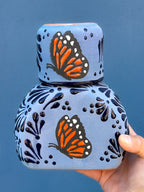 PRE-ORDER Blue Butterfly Monarch Tequilero Decanter (SHIPS IN APPROX. 6-12 WEEKS)