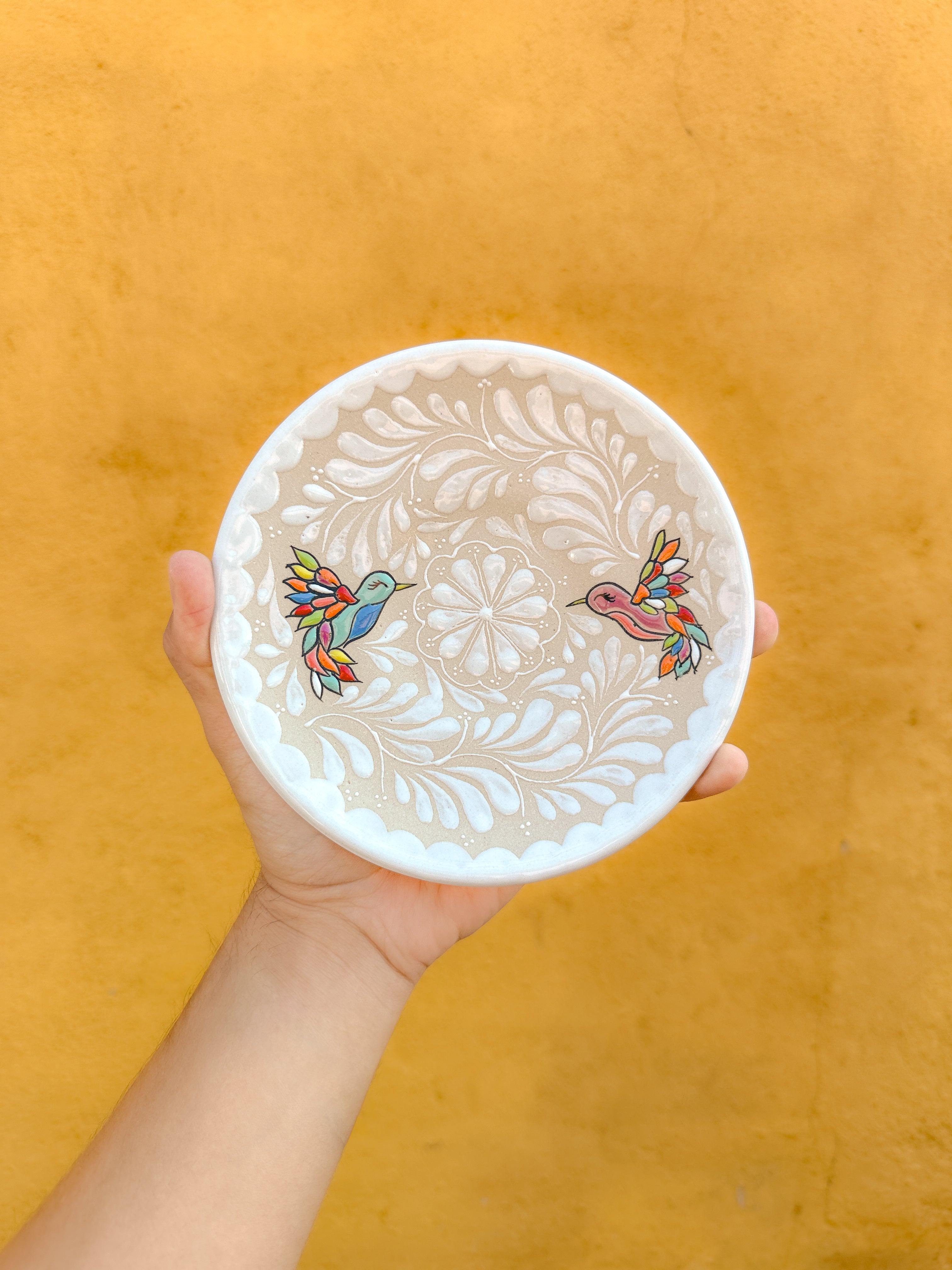 PRE-ORDER Hummingbirds Dessert Plate (SHIPS IN APPROX. 6-12 WEEKS)
