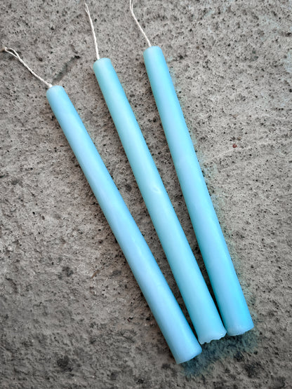 Set of 3 Beeswax Taper Candles