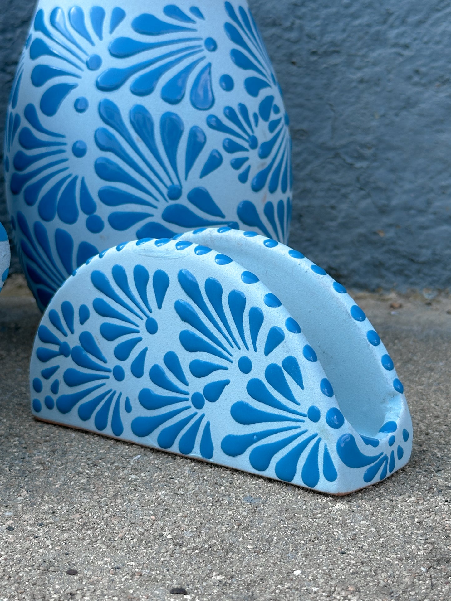 PRE-ORDER Blue Napkin Holder (SHIPS IN APPROX. 14 WEEKS)