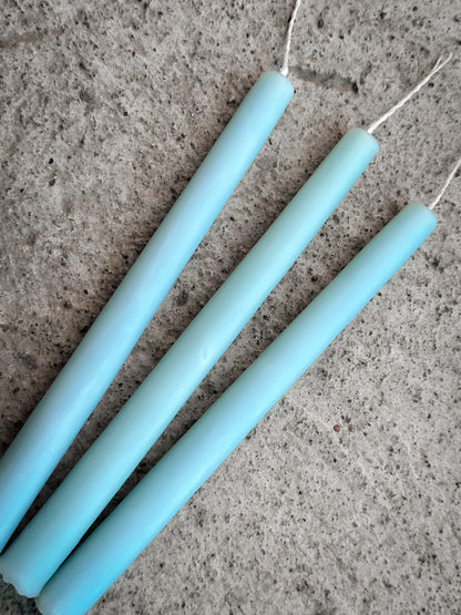 Set of 3 Beeswax Taper Candles