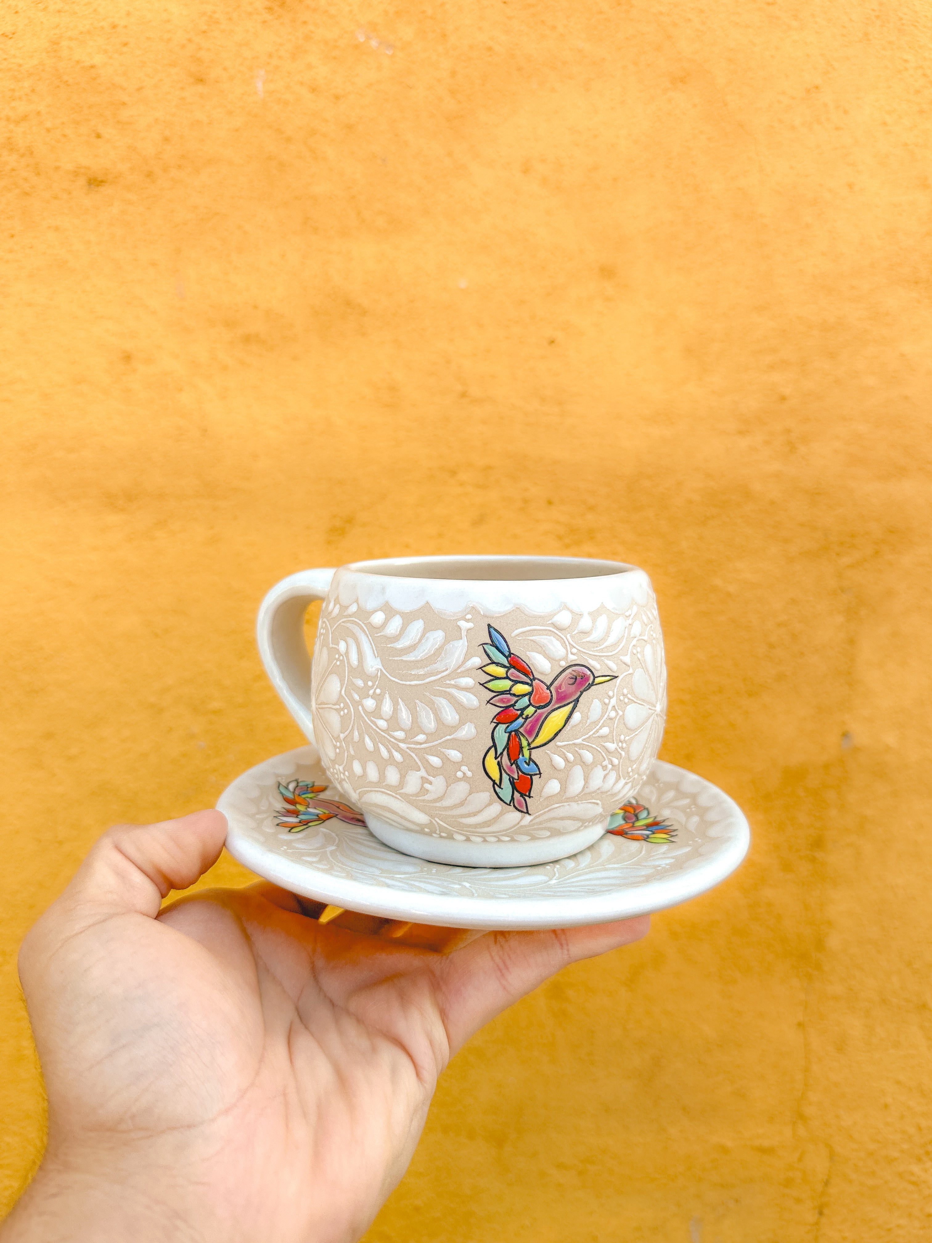 PRE-ORDER Hummingbirds Plate and Mug Set (SHIPS IN APPROX. 6-12 WEEKS)