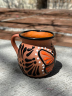 PRE-ORDER Brown Butterfly Monarch Jarrito Mug (SHIPS IN APPROX. 6-12 WEEKS)