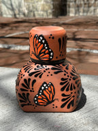 PRE-ORDER Brown Butterfly Monarch Tequilero Decanter (SHIPS IN APPROX. 6-12 WEEKS)