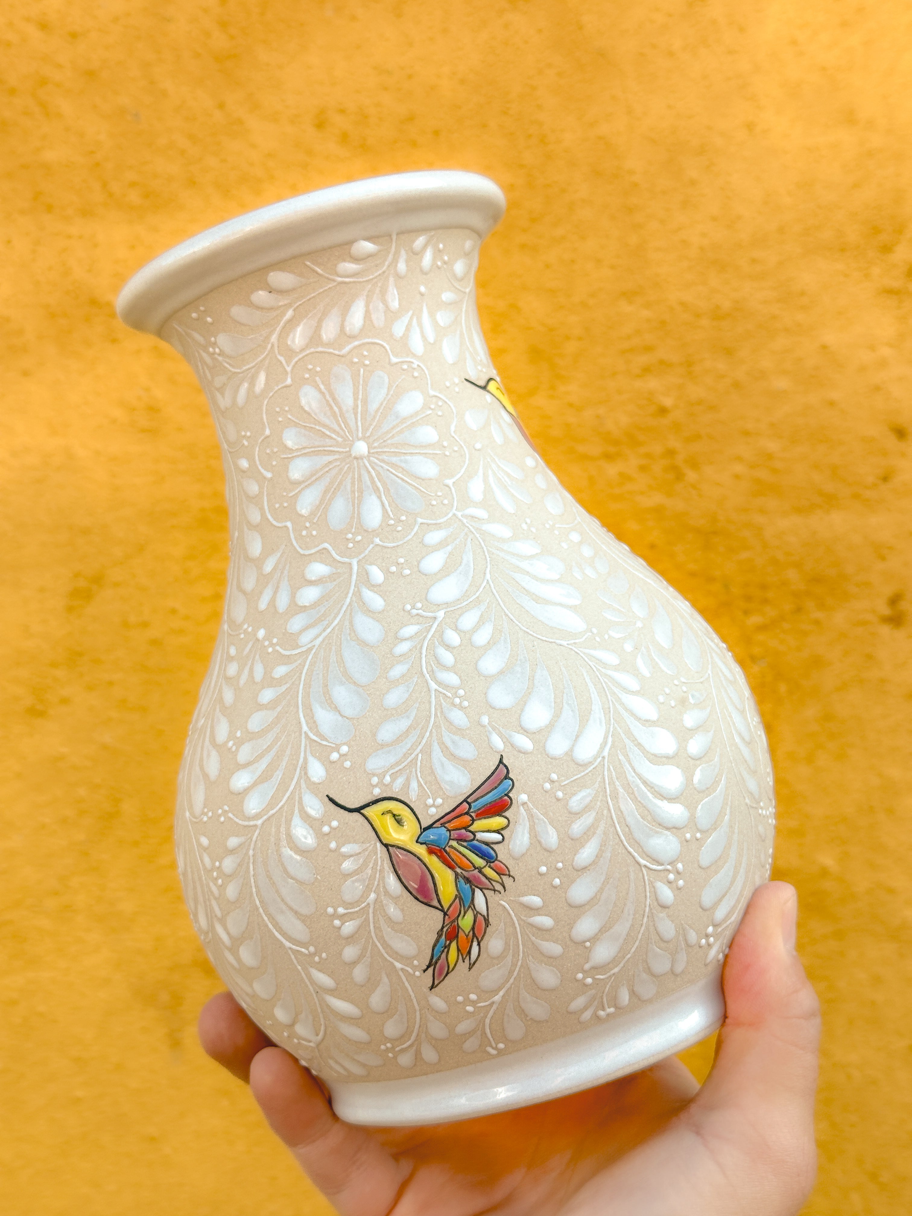 PRE-ORDER Hummingbirds Vase (SHIPS IN APPROX. 6-12 WEEKS)