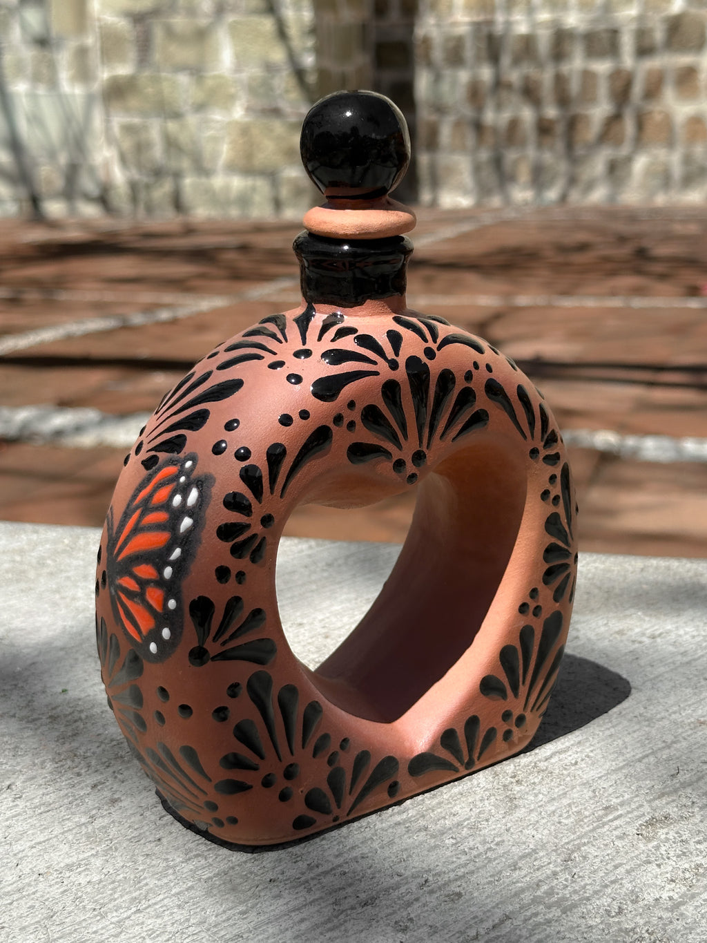 PRE-ORDER Brown Butterfly Monarch Liquor Decanter (SHIPS IN APPROX. 6-12 WEEKS)