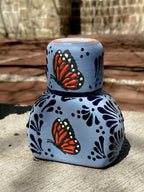 PRE-ORDER Blue Butterfly Monarch Tequilero Decanter (SHIPS IN APPROX. 6-12 WEEKS)