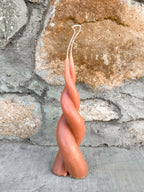 Lila Beeswax Spiral Candle