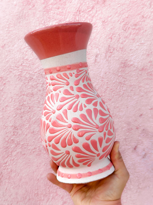 Jarrón de flores rosa en preventa (ENVÍO EN APROX. 14 SEMANAS)