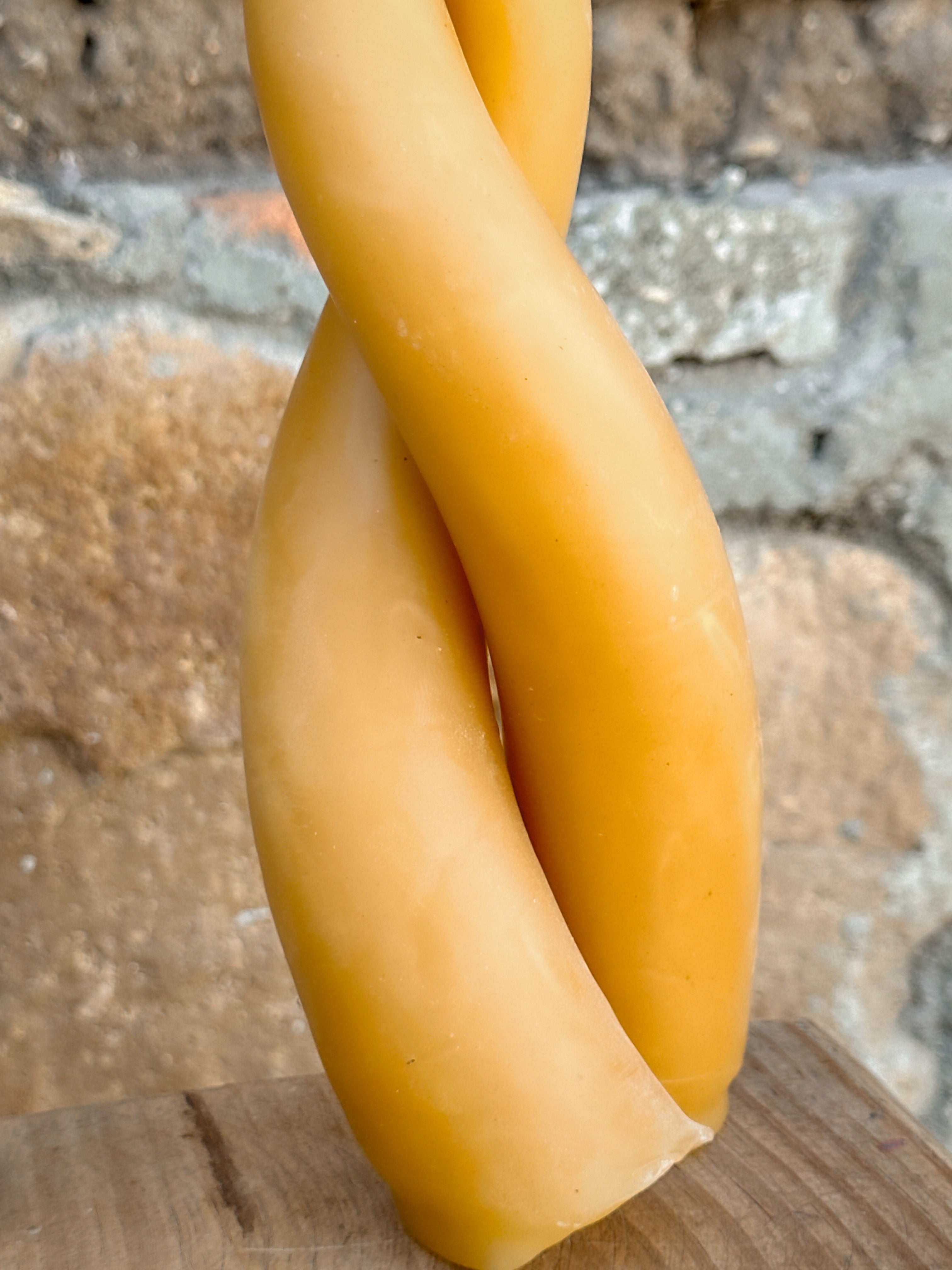 Lila Beeswax Spiral Candle