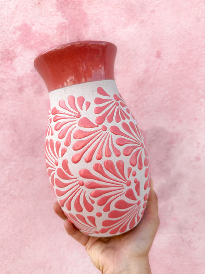 PRE-ORDER Pink Flower Vase (SHIPS IN APPROX. 14 WEEKS)