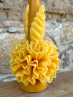 Vela floral de cera de abejas Amorcito