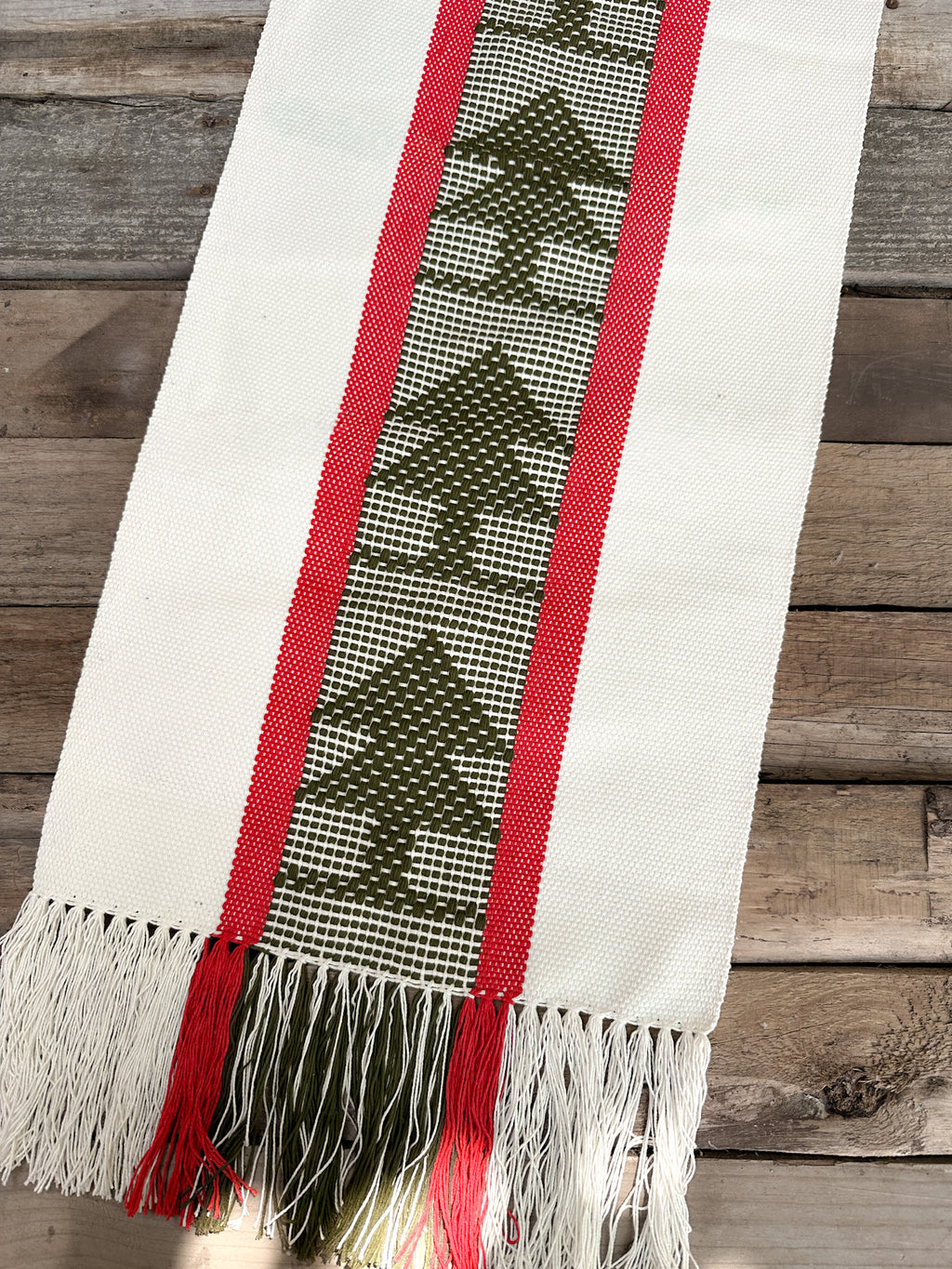 Camino de Mesa "Blanca Navidad" Jalieza