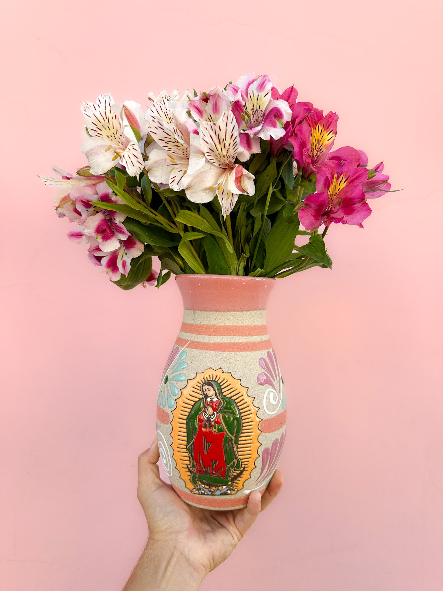 PRE-ORDER Virgen de Guadalupe Flower Vase