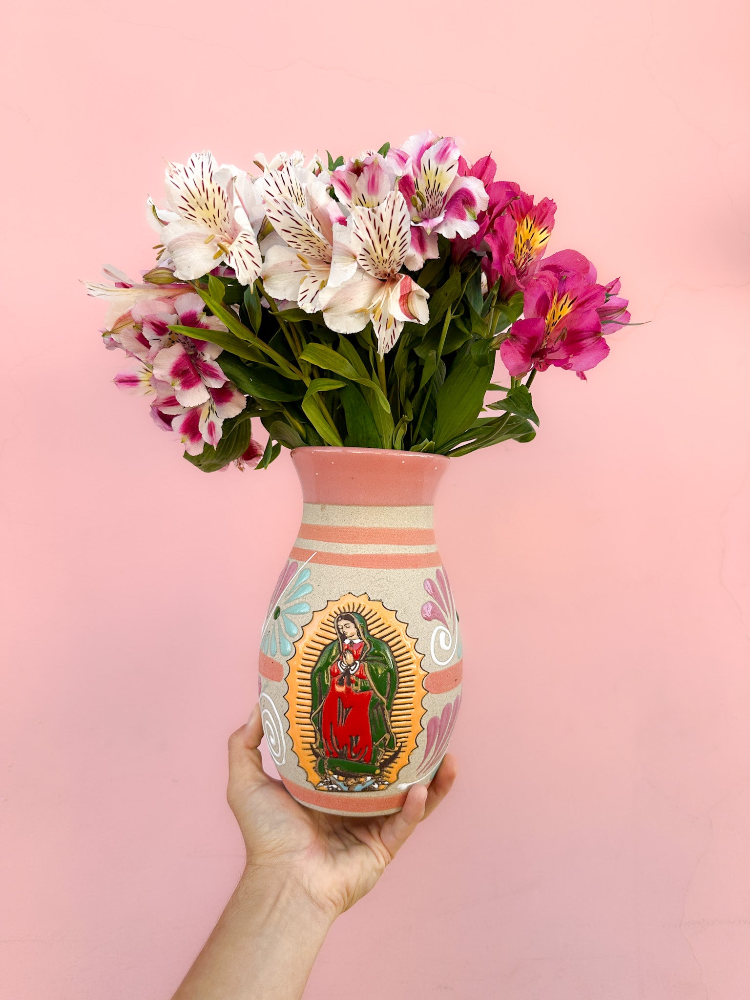PRE-ORDER Virgen de Guadalupe Flower Vase