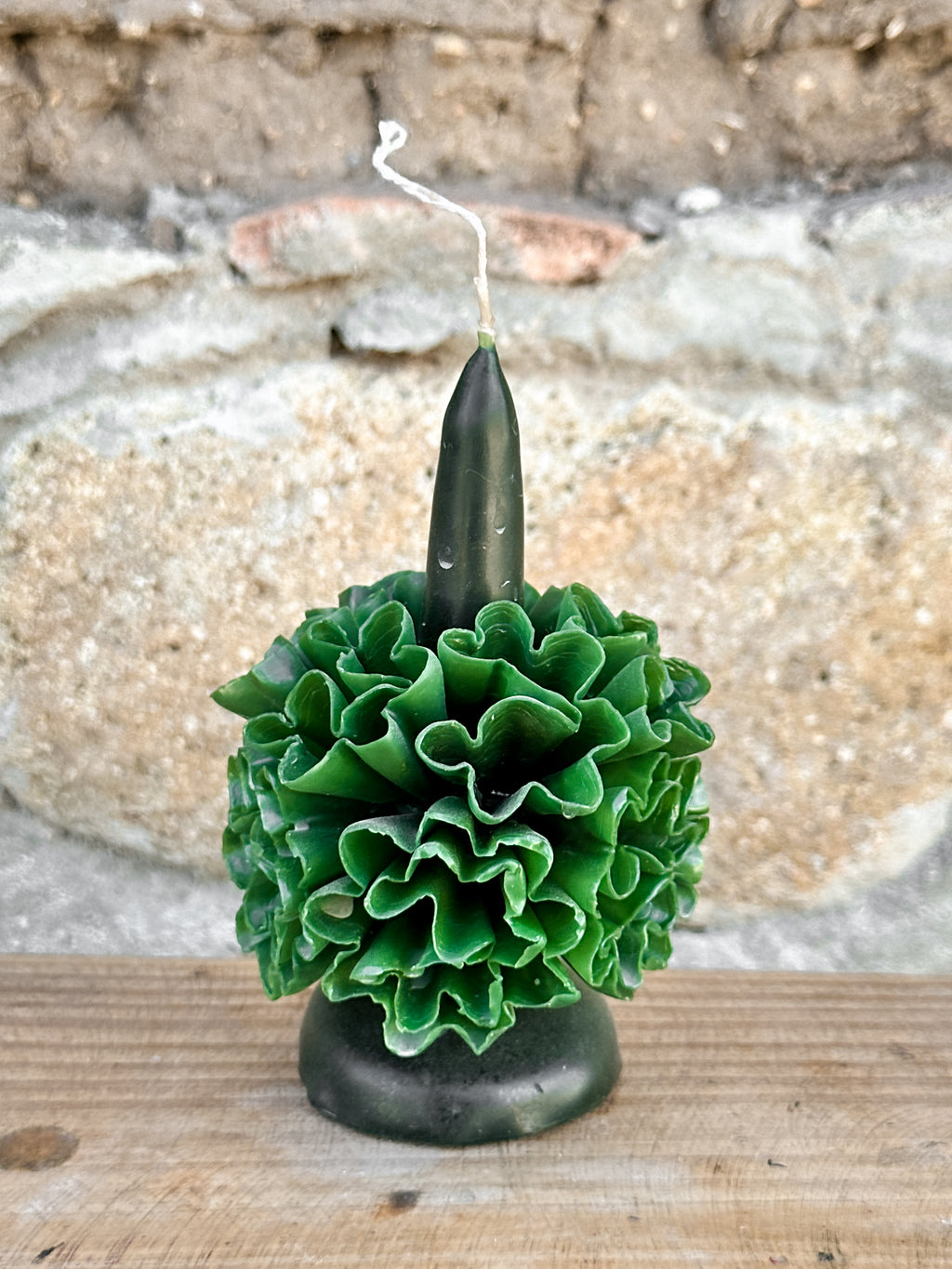 Vela floral de cera de abejas de Teotitlán