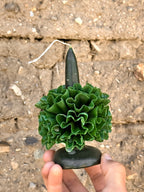 Vela floral de cera de abejas de Teotitlán