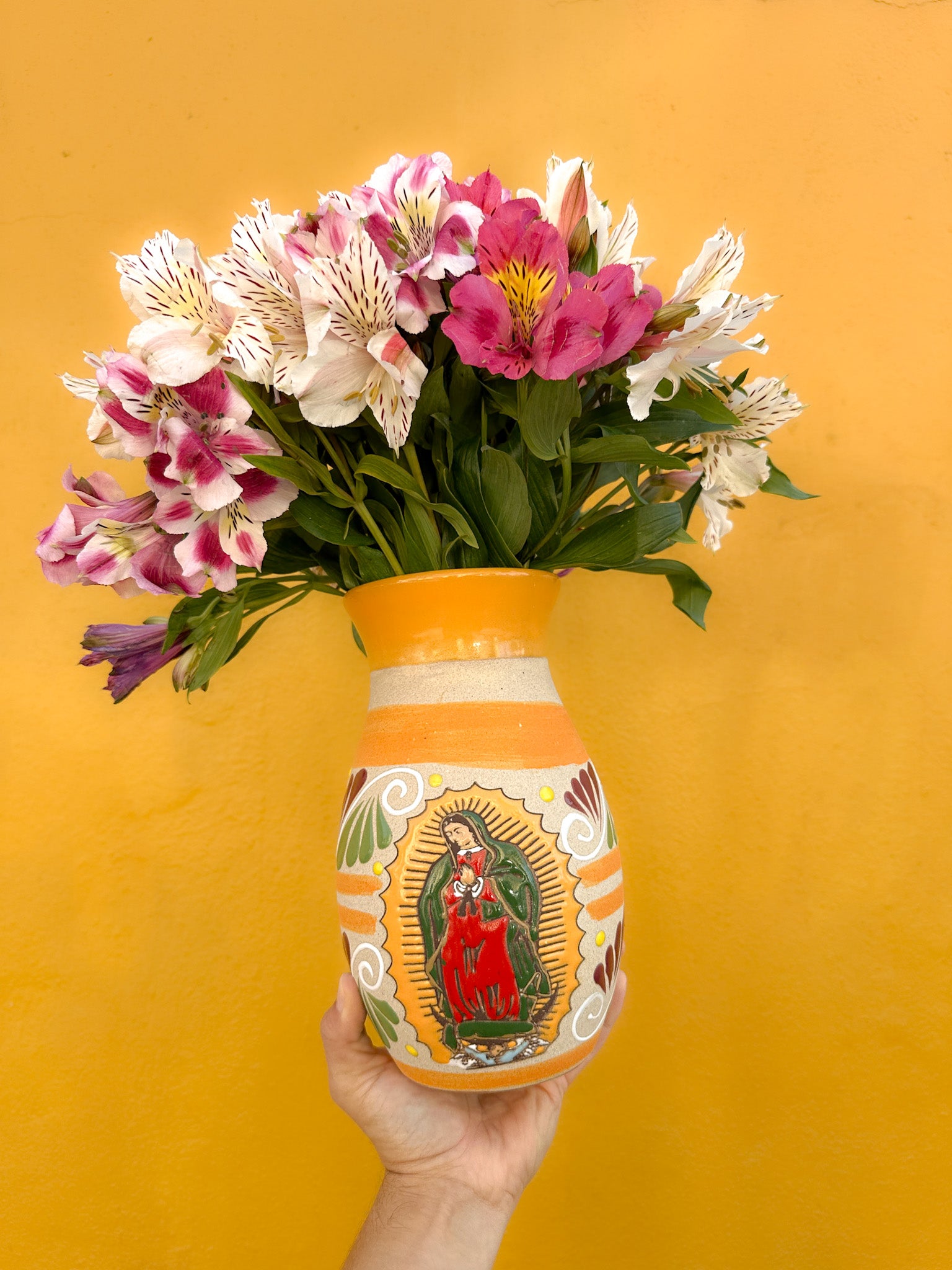 PRE-ORDER Virgen de Guadalupe Flower Vase